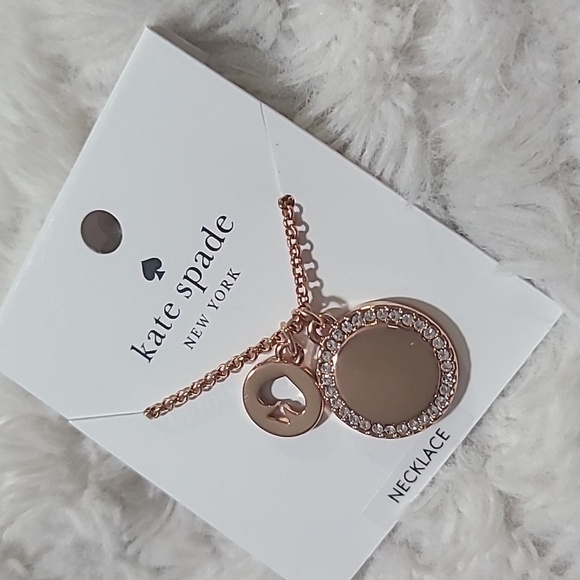 Kate Spade Rose Gold Spade Neclace - Picture 1 of 3